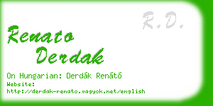 renato derdak business card