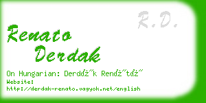 renato derdak business card